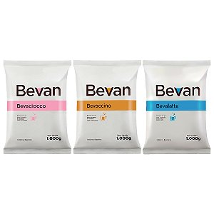 Combo Solúveis Bevan Bevaciocco Bevaccino Bevalatte 3x1kg