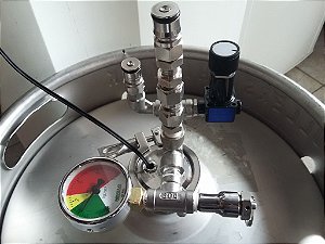Kit de conversão barril 50L para fermentador pressurizado 40L COMPLETO