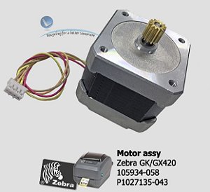 Step Motor, 203dpi → Zebra GK/GX420d/t - Lservice peças e