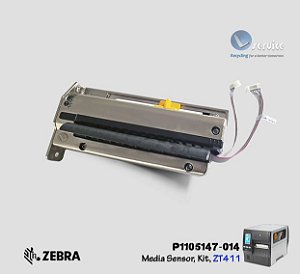 CMRトランスポーター Kit Media Sensor Zebra ZT411 - Lservice peças e impressoras.