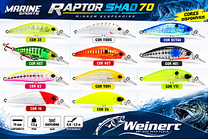 Isca Artificial Marine Sports Raptor Shad 70