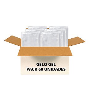 Gelo Gel Congelante Reutilizável ATACADO Super Pack 60 Unidades - com Proteção Extra - Conserve seus produtos por muito mais tempo - Bag Lev