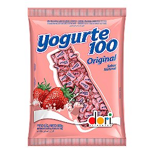 Bala Mastigável Yogurte 100  Dori 600g