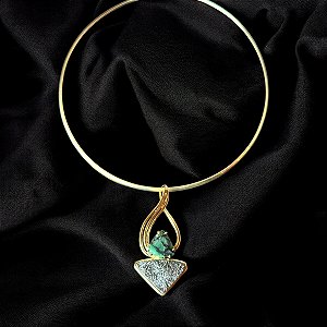 Colar Gota de Luz - Esmeralda