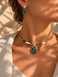 Conjunto Esmeralda Gota