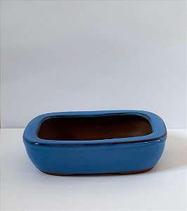VASO BONSAI RETANGULAR AZUL CLARO