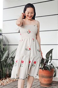Vestido Aurora Bordado Flores