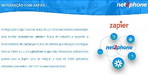 Zapier com Net2Phone  | Clique no WhatsApp ou Consulte o Preço e Saiba  Mais Desta Solução