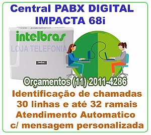 Pabx Intelbras Impacta 68i