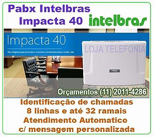 Pabx Intelbras Impacta 40