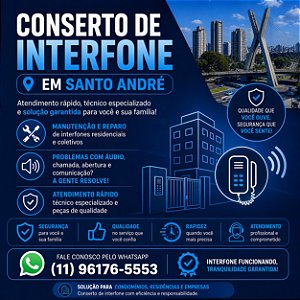Conserto de INTERFONE em Santo André