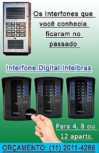 Porteiro Interfone Digital Intelbras com abertura TAG