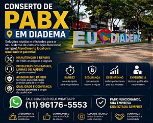 Conserto de PABX em Diadema (11) 2011-4286