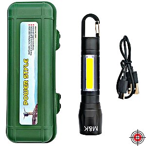 Lanterna Tática de Bolso com Led e Zoom