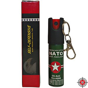 Chaveiro Mini Spray de Defesa AMERICAN NATO CS-GAS 20ml