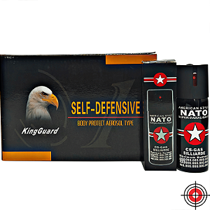ATACADO Caixa com 10 Spray de Defesa AMERICAN NATO CS-GAS 60ml