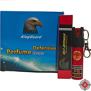 ATACADO Caixa com 10 Chaveiro Mini Spray de Defesa BODYGUARD PS 007 20ml