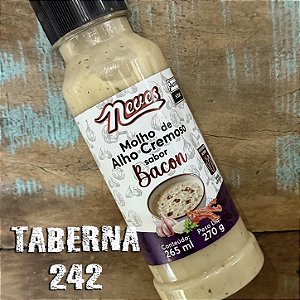 Molho de Alho Cremoso Sabor Bacon Defumado