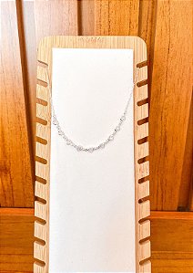 Choker Corações Cristais em Prata 925