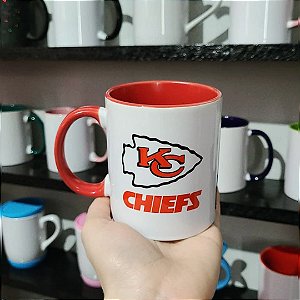 Caneca Personalizada Porcelana Interior Vermelho