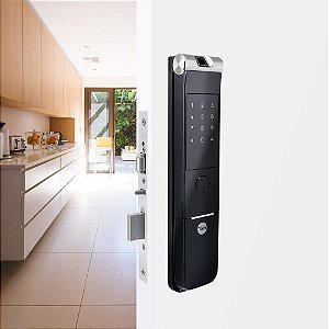 Fechadura Digital Yale YMF 40A ROLETE Biometria e Senha