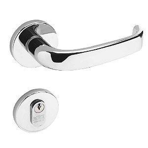 Conjunto Fechadura 6236 Externa Cromado
