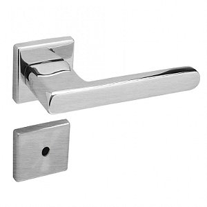 Conjunto Fechadura 454 La Fonte Banheiro Inox Lixado