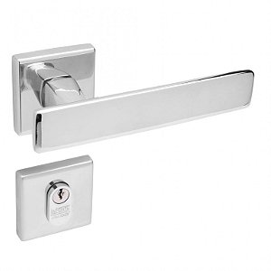Conjunto Fechadura 751 La Fonte Zamac Externa Cromado