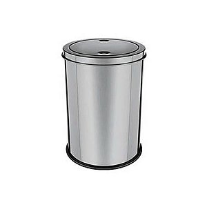 LIXEIRA INOX COM TAMPA BASCULANTE 12L