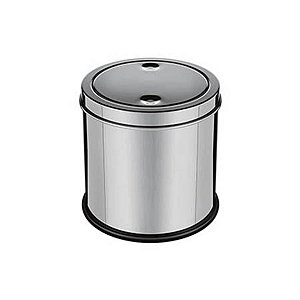 LIXEIRA INOX COM TAMPA BASCULANTE 3L