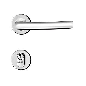 Fechadura de Inox Porta de Entrada Cromada 55mm MI620 Smile