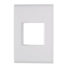 TRAMONTINA LIZ PLACA 4X2 2 POSTOS JUNTOS BRANCA