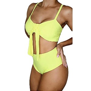 Biquíni Hot Pant GUARAPUÁ Amarelo Neon