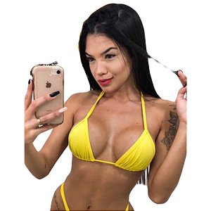 Top Cortininha Arpoador AMARELO