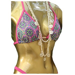 Top Cortininha Arpoador PINK MANDALA