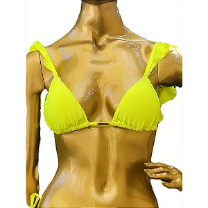 TOP Babado Baía do Sancho Amarelo Neon