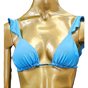 TOP Babado Baía do Sancho Azul Turquesa