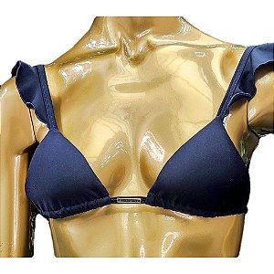 TOP Babado Baía do Sancho Azul Marinho