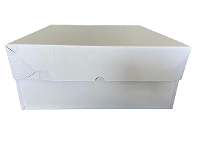 Caixa de Bolo 27x27x12cm Lisa tmp/fundo (PCT 25 UNIDADES)