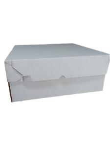 Caixa de Bolo 34x34x12cm Lisa tmp/fundo (PCT 25 UNIDADES)
