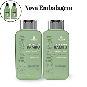 2 Shampoos Home Care Bambu - Natureza Cosméticos