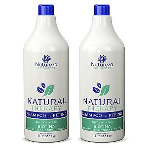 2 Shampoos Litro  Pepino - Natureza Cosméticos