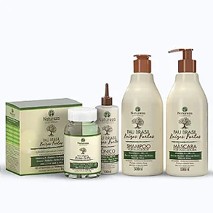 Kit Completo Pau Brasil - Shampoo + Máscara + Cápsula + Tônico - Natureza Cosméticos