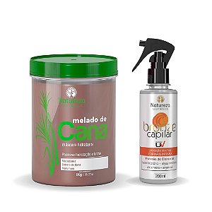 Kit Melado de Cana 1Kg + Bronze Capilar 200ml - Natureza Cosméticos