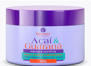 Máscara Açaí e Guaraná 300g - Natureza Cosméticos