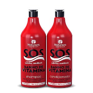 SOS - Shampoo e Condicionador 1L - Natureza Cosméticos