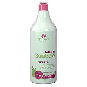 1 Shampoo Litro - Folha Goiabeira - Natureza Cosméticos