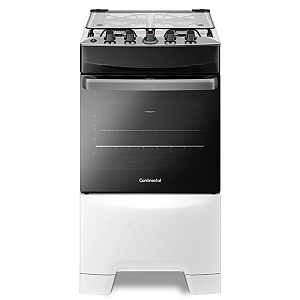 Fogão 4 Bocas Mesa de Inox Branco Continental (FC4IB)