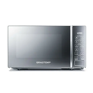 Micro-ondas Brastemp 20 Litros cor Inox Espelhado com Funções Pré-preparo (BMS20AR)