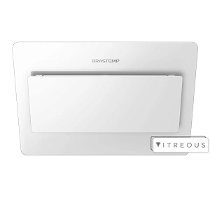 Coifa de Parede Brastemp 80 cm branca com design icônico e alta sucção (GAV80AB)